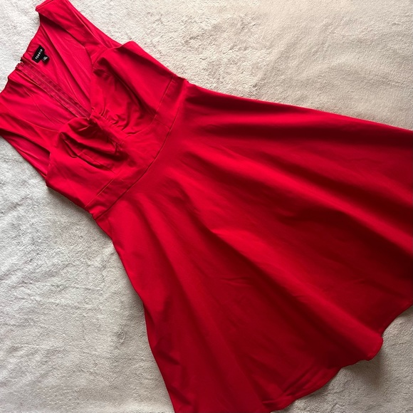 torrid Dresses & Skirts - Torrid Textured A-Line Fit & Flare Retro Swing Dress Jester Red Sz 14